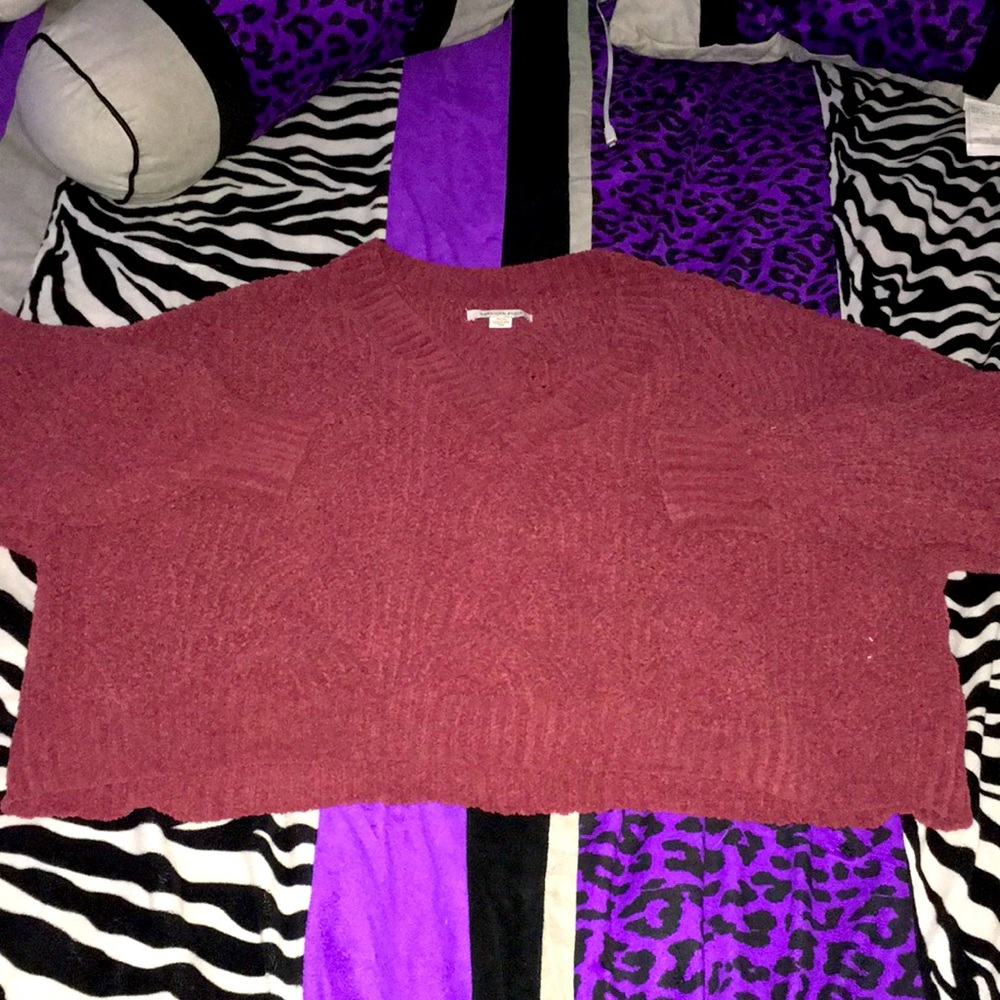 Soft crop sweater from AE